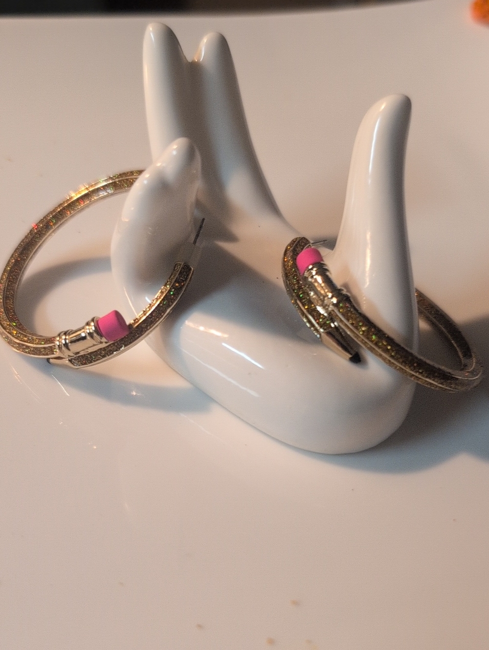 Betsy Johnson Pencil Hoop Earings